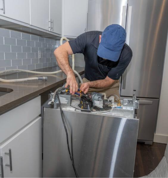 we specialize in repairing a wide range of dishwasher brands, including whirlpool, bosch, and ge
